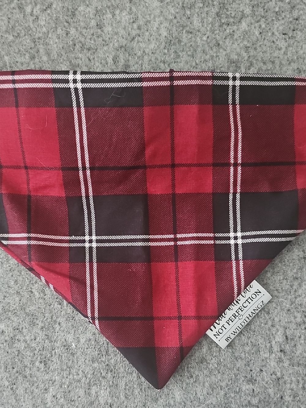 Red Black Plaid Bandana